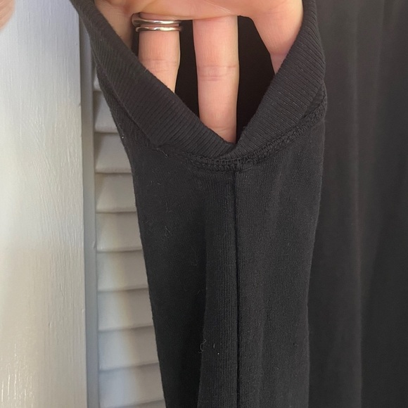 Rowan Estelle Cap-Sleeve Raglan Heritage Tee Shirt Dress Pockets | Black | SZ XS - Picture 8 of 12